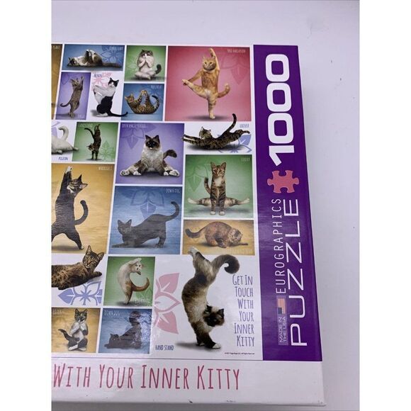 Eurographics YOGA CATS 1000 Piece Jigsaw Puzzle - Picture 5 of 9